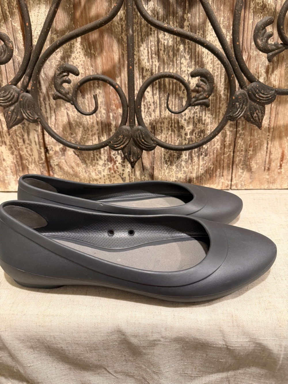 Crocs Lina Flats Graphite dark grey ballet 9